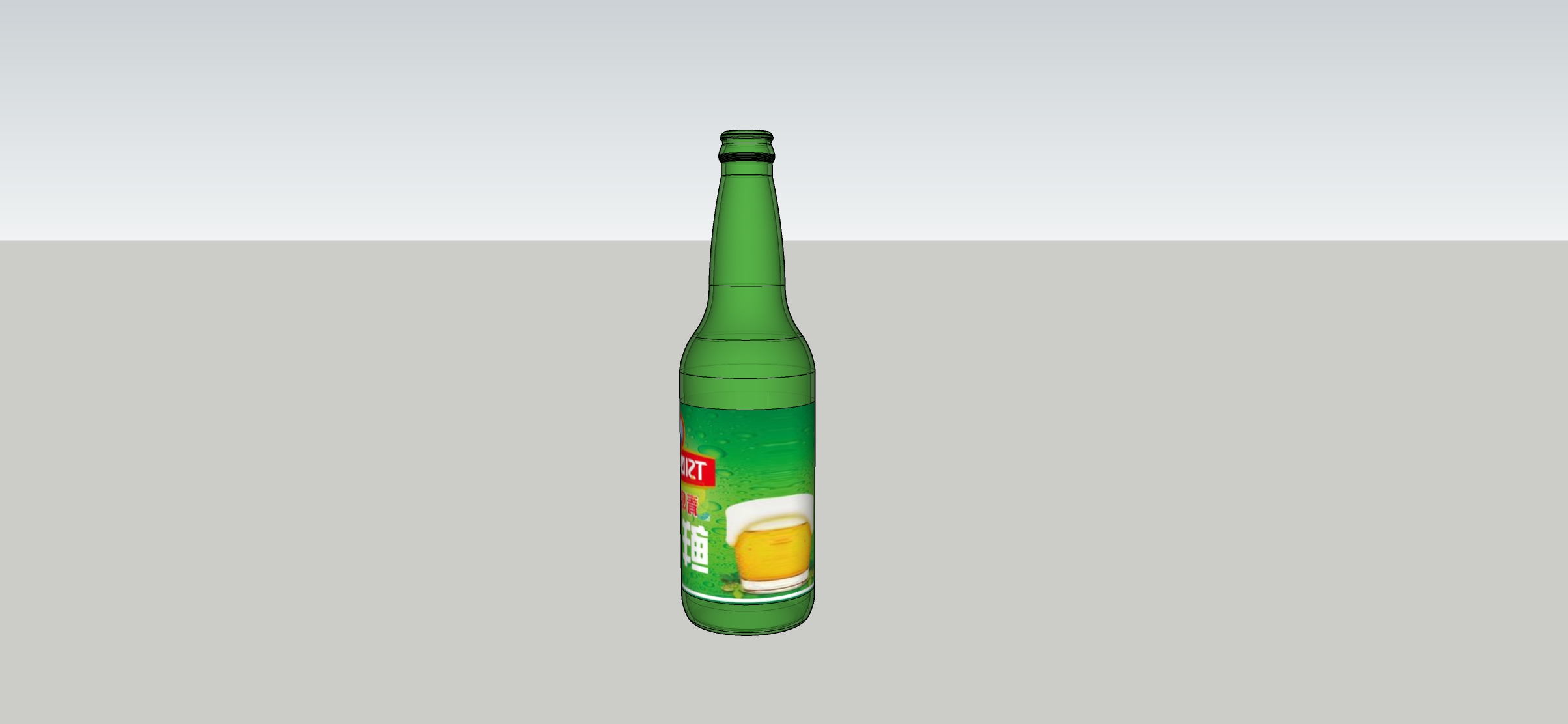 SU模型啤酒瓶酒水瓶