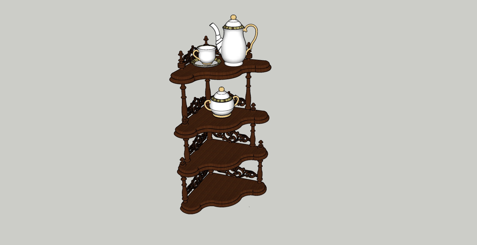 欧式茶架   客厅储物架   架子  小茶柜