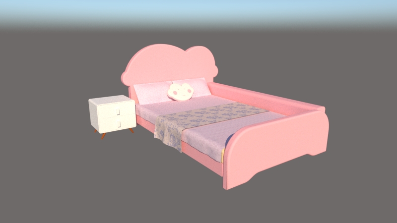 现代儿童床   单人床