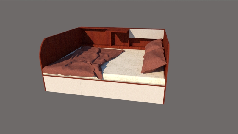 新中式床  实木床  双人床