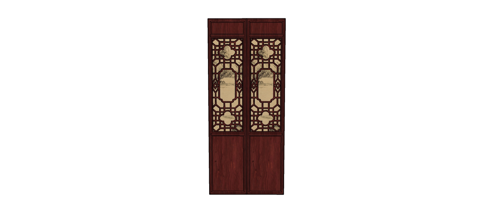 中式复古门窗    木质门窗