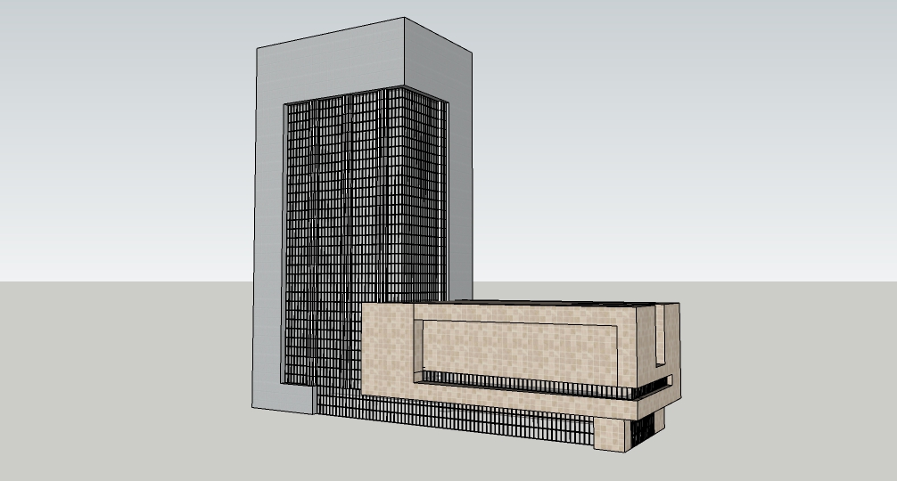 现代商业楼   商业建筑模型   商场