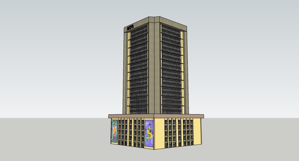 现代商业楼   商业建筑模型   商场   办公楼   高层建筑