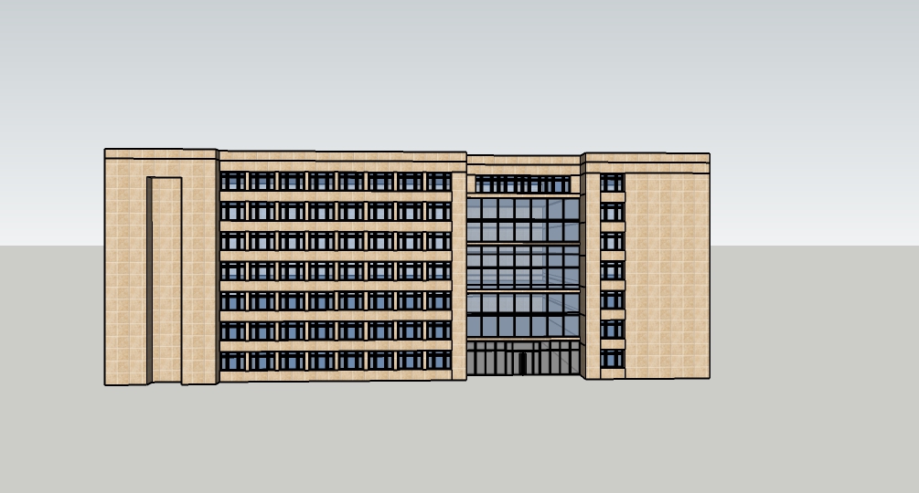 现代商业楼   商业建筑模型   商场 办公楼