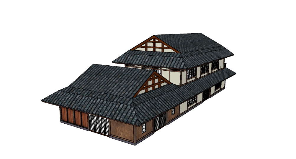 日式建筑  房屋  日式古建筑
