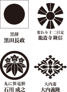 日式古代传统家纹 家族徽章 图案纹样 纹章贴图