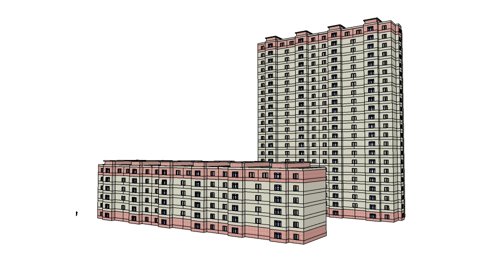 现代居民楼  城市建筑   小区楼