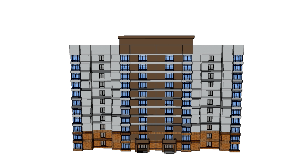 现代城市建筑  居民楼  小区楼  楼房建筑